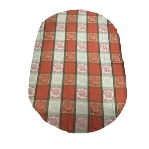 Cozy autumn pumpkin spice tablecloth Croft & Barrow 56x80 oval fall decor